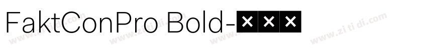 FaktConPro Bold字体转换